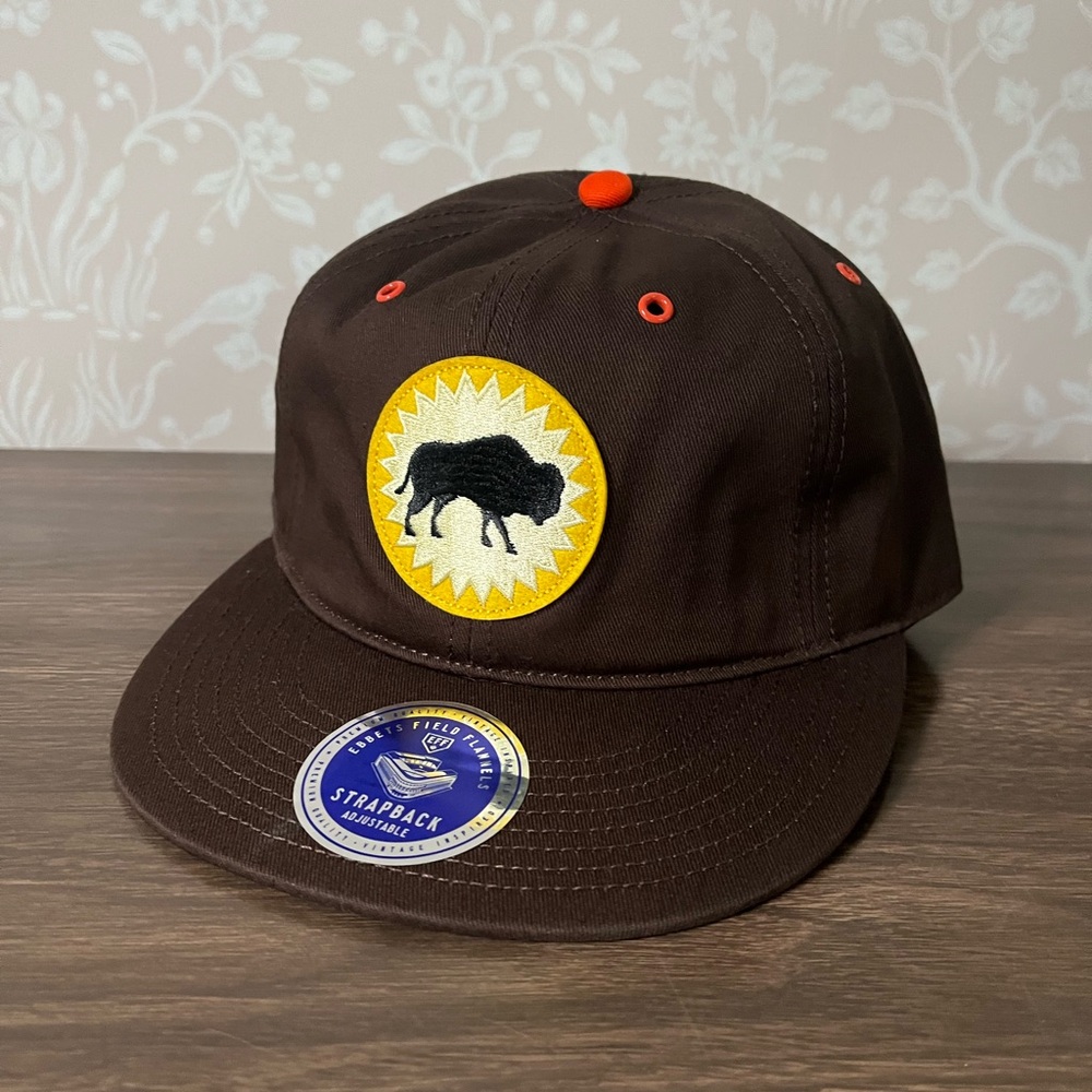 EBBETS FIELD FLANNELS
Houston Buffaloes Cotton Hat - Brown